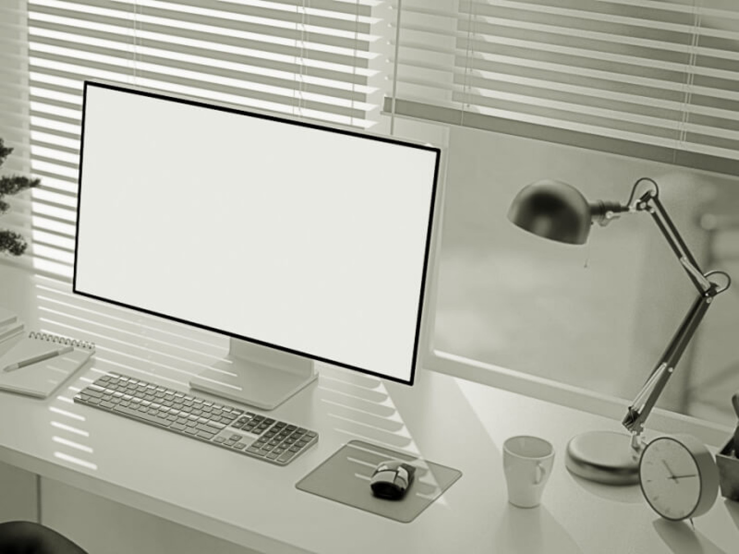 PC with white screen